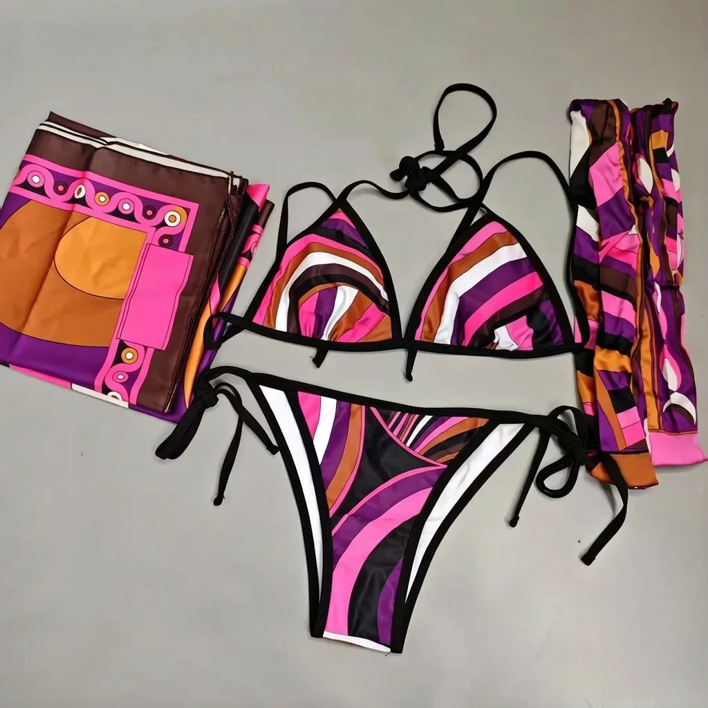 ribbon scarf bikini