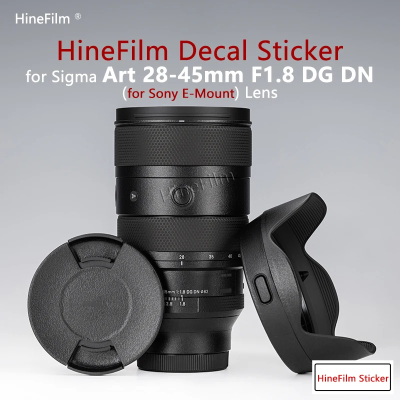 

Hinefilm Skin for Sigma 28-45 f1.8 E Mount Lens Skin 28 45 Sticker Protective Film for Sigma 28-45mm F1.8 DG DN Art Lens Skin