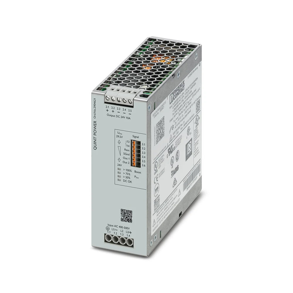 QUINT4-PS/3AC/24DC/10 QUINT POWER يعمل بشكل مثالي مخرج إمداد الطاقة 24VDC/10A 2904621