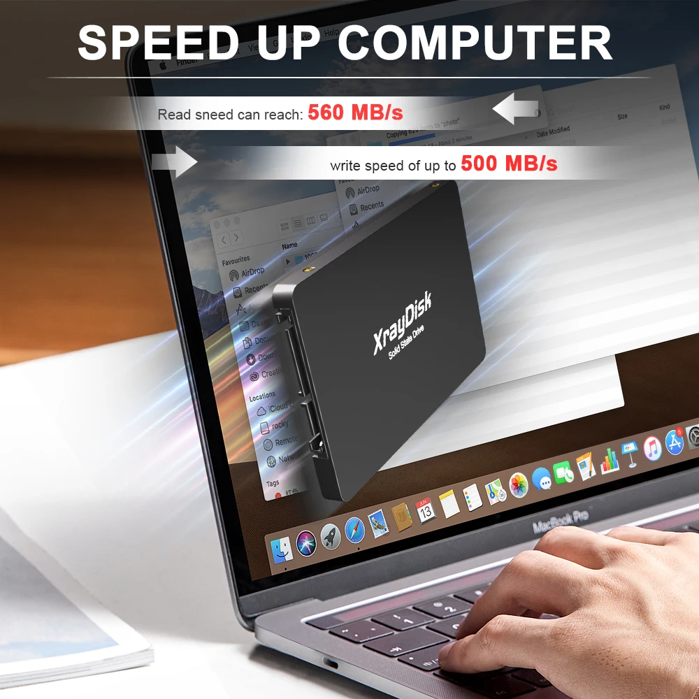 Xraydisk Sata3 Ssd Hard Disk 1TB, 512GB 480GB 256GB 240GB 128GB 120GB 2.5 "Solid State Drive Internal untuk Laptop & Desktop