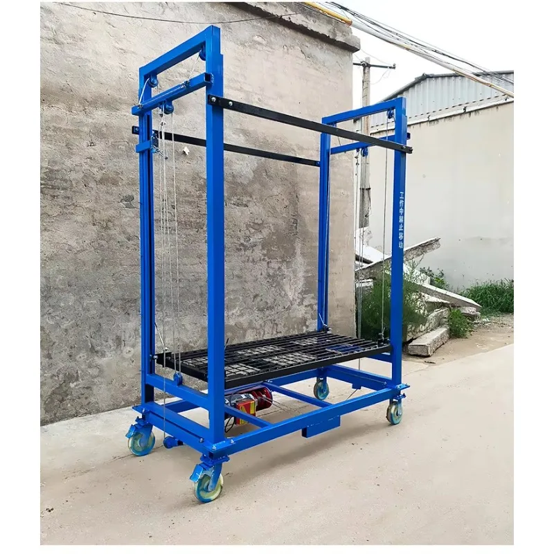 Folding Electric Scaffolding Lifting Platform 1.5m-12m Scaffolding Lift Automatic Moving with Wheels