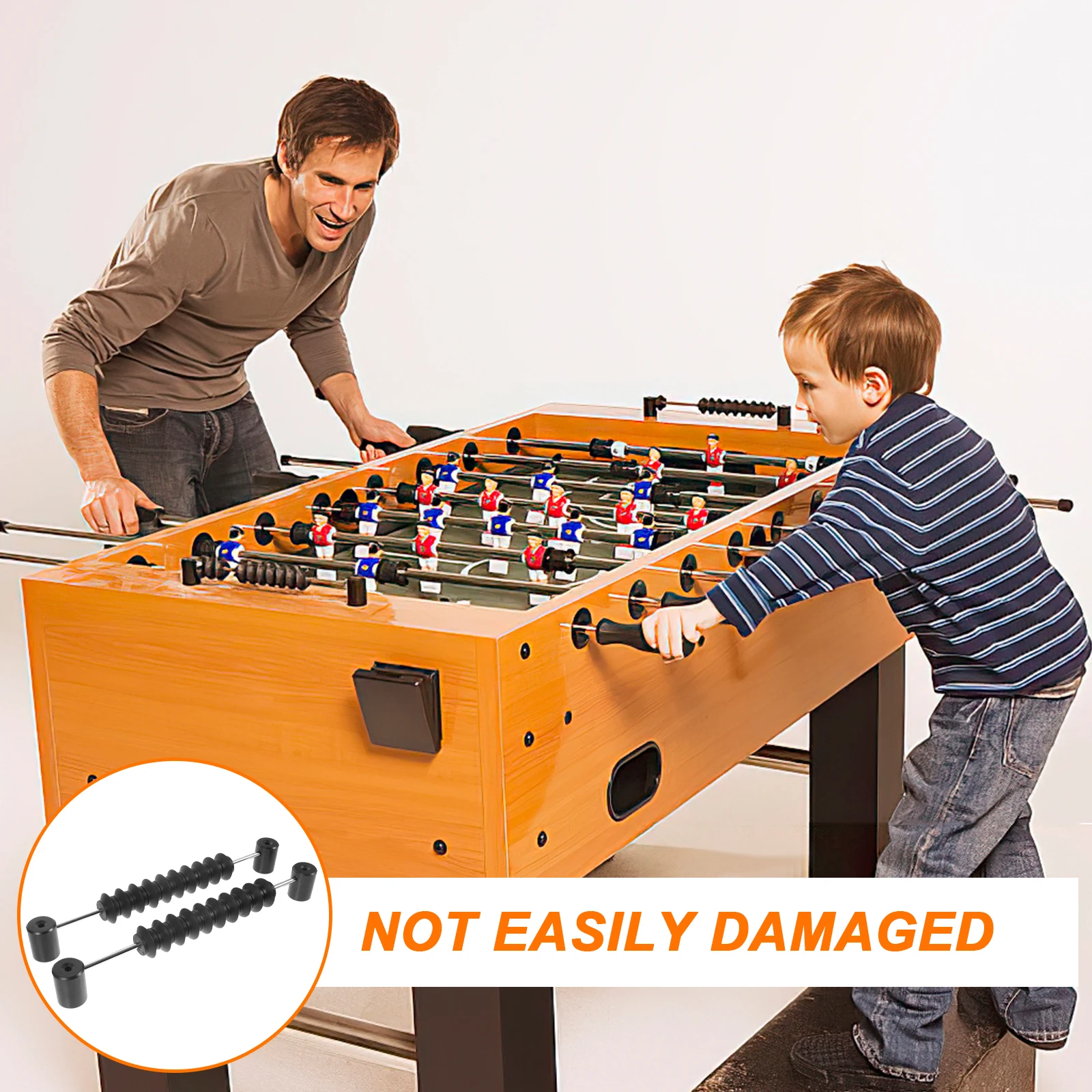 

2pcs Football Table Scorer Counter Durable Black Bead Foosball Game Numbers Indicator Scorekeeper Desktop Soccer Accessories