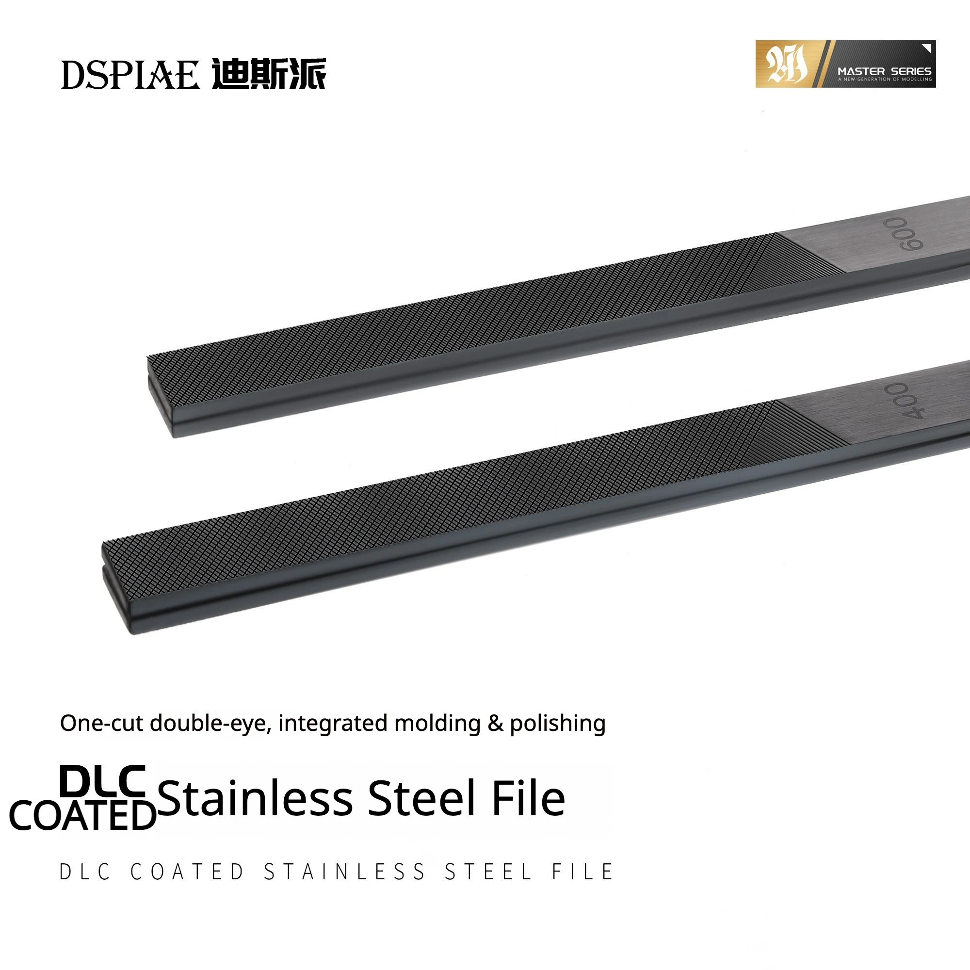 

DSPIAE AT-FX01/02 DLC Coated Stainless Steel File Dual 400-1200 Grit Polishing Stick for Gundam Model Deburring Hobby DIY Tools