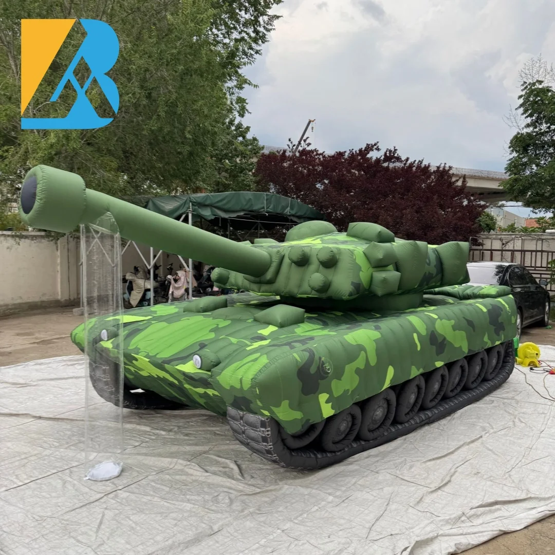 

Индивидуальная приманка для мероприятий, большая надувная военная копия танка для выставочного реквизита, игрушки