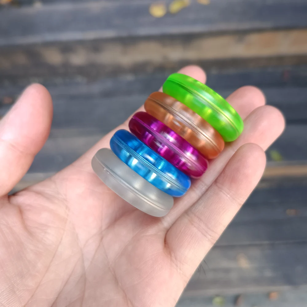 Fidget spinner coloré en matériau PEI, jouet sensoriel pour adultes EDC (transport quotidien), jouet anti-stress pour enfants autistes,