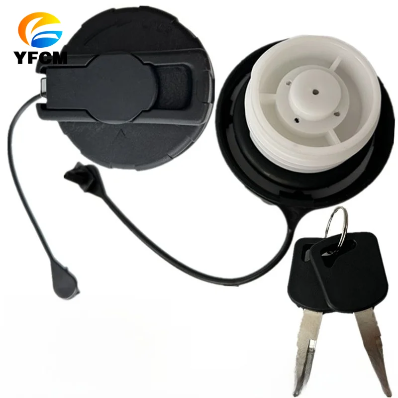 Excavator Parts Threaded Locking Fuel Tank Cap for Jiangling Xinshunda Kairui N800 Kaiyun N720 Isuzu Yifang