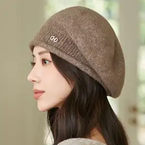 Women's Winter Knit Beret - Fashion Hat Soft Warm Comfortable Stretchy Cap for Cold Weather