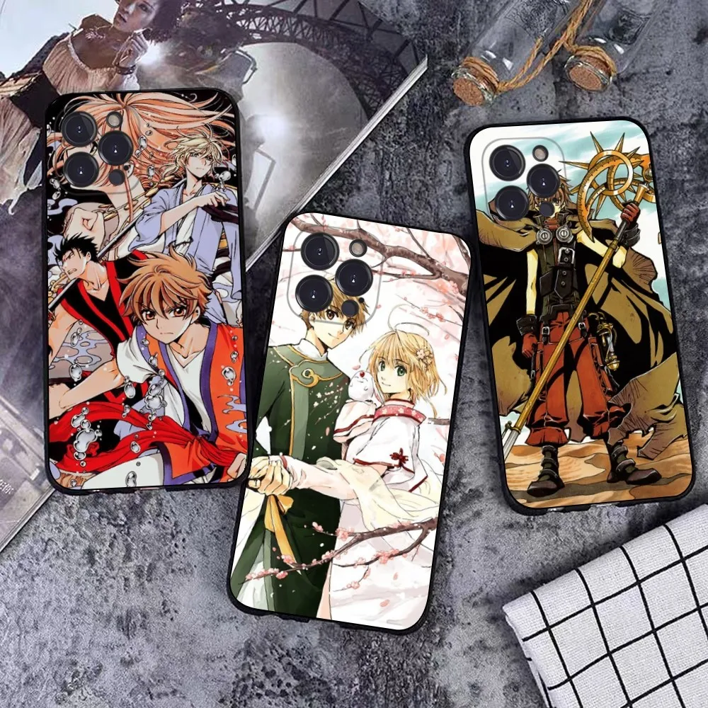 Sakura Tsubasa Chronicles-Funda de teléfono para iPhone, 15, 14, 11, 12, 13, Mini Pro, XS Max, 6, 7, 8 Plus, X, XR, SE, 2020