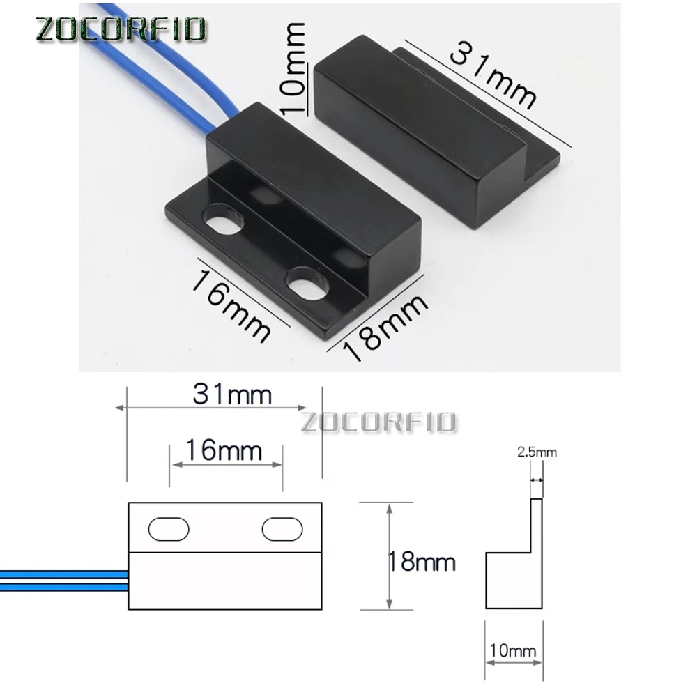 Imagem -04 - Liga de Alumínio Impermeável Porta e Janela Sensor Interruptor Magnético Controle Automático Ac220v
