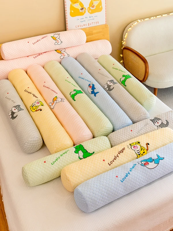 

Large Cylindrical Ice Silk Pillow for Pregnant Women Sleeping Side on Bed Leg Clasping Cool Sensation Adult Female Pillow