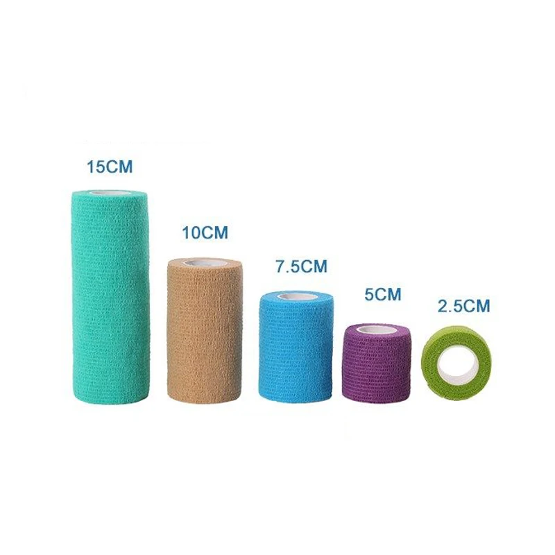 1/10Rolls Athletic Wrap Tape Self Adhesive Elastic Bandage Elastoplast For Knee Support Pads Finger Ankle Palm Shoulder