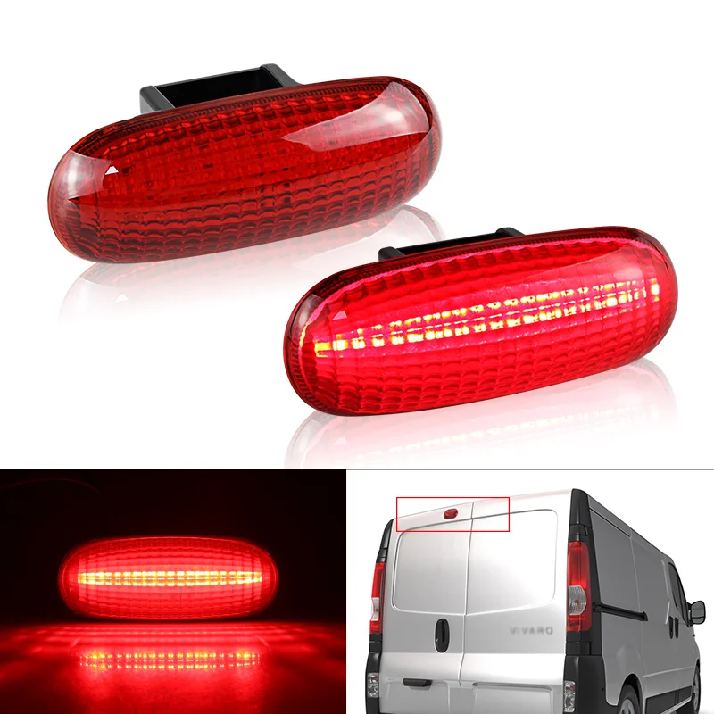 

1PC Car LED High Level 3rd Brake Light Red Stop Tail Lamp for Opel Vivaro/Movano A for Vauxhall Vivaro/Movano for Fiat Scudo MK1
