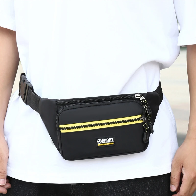 คุณภาพสูงผู้ชายกระเป๋า Multi-Function เอวกระเป๋าสําหรับชาย Crossbody กีฬาใหม่ขนาดเล็กกระเป๋าราคาถูก Fanny Pack