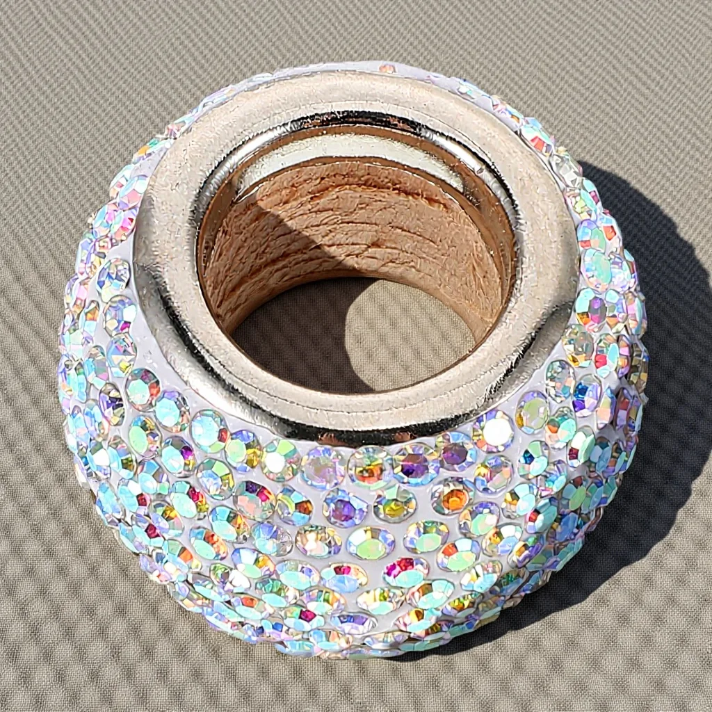 

Car Headrest Collars Rhinestone Crystal Bling Auto Seat Decoration Copper Scratch Protection Universal Fit Suv Truck