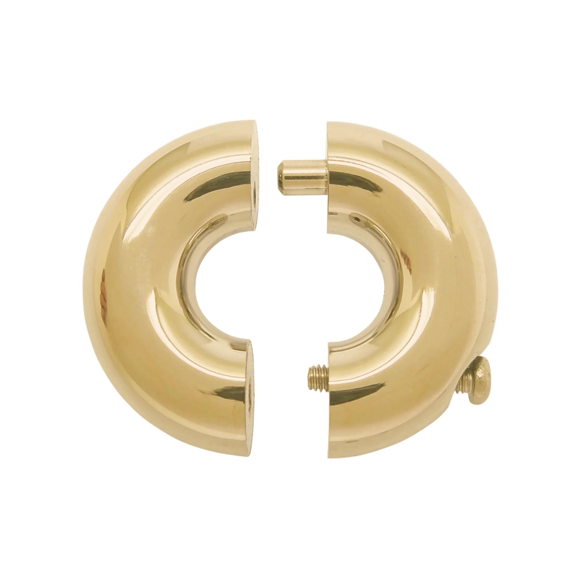 Screw Segment Ring for Man Body Piercing Jewelry Gold Stainless Steel Circular Piercing Accessory