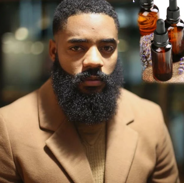 Beard Growth Oil Fast Grow Beard Mustache Facial Hair Grooming Natural Organic