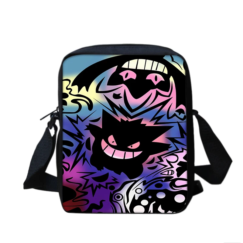 Bandolera de hombro con estampado de dibujos animados de Anime G-Gengares para niños y niñas, bolso informal para niños, bolso para teléfono para hombres y mujeres, bolso de compras
