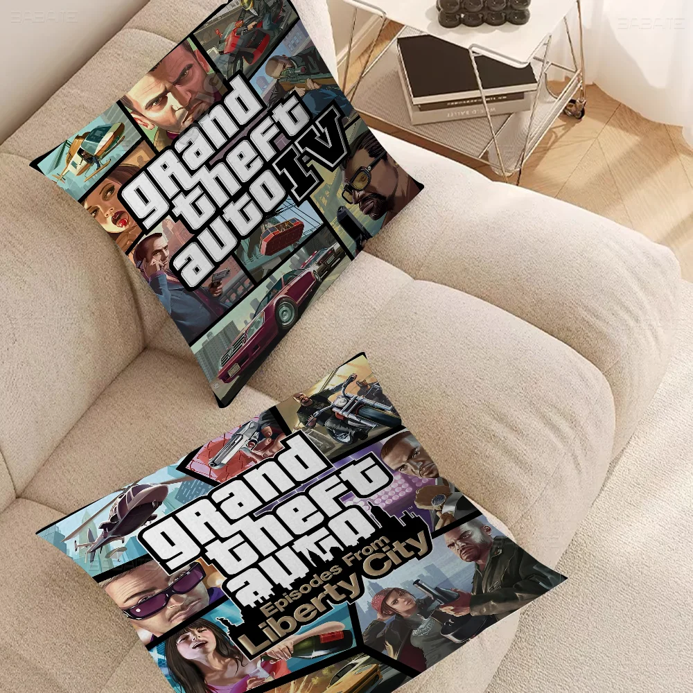 GTA Game Grand Theft Auto Personalized Pillow Cover Kids Bedroom Wild Party Decor Pillowcase Kid Birthday Shower Gift