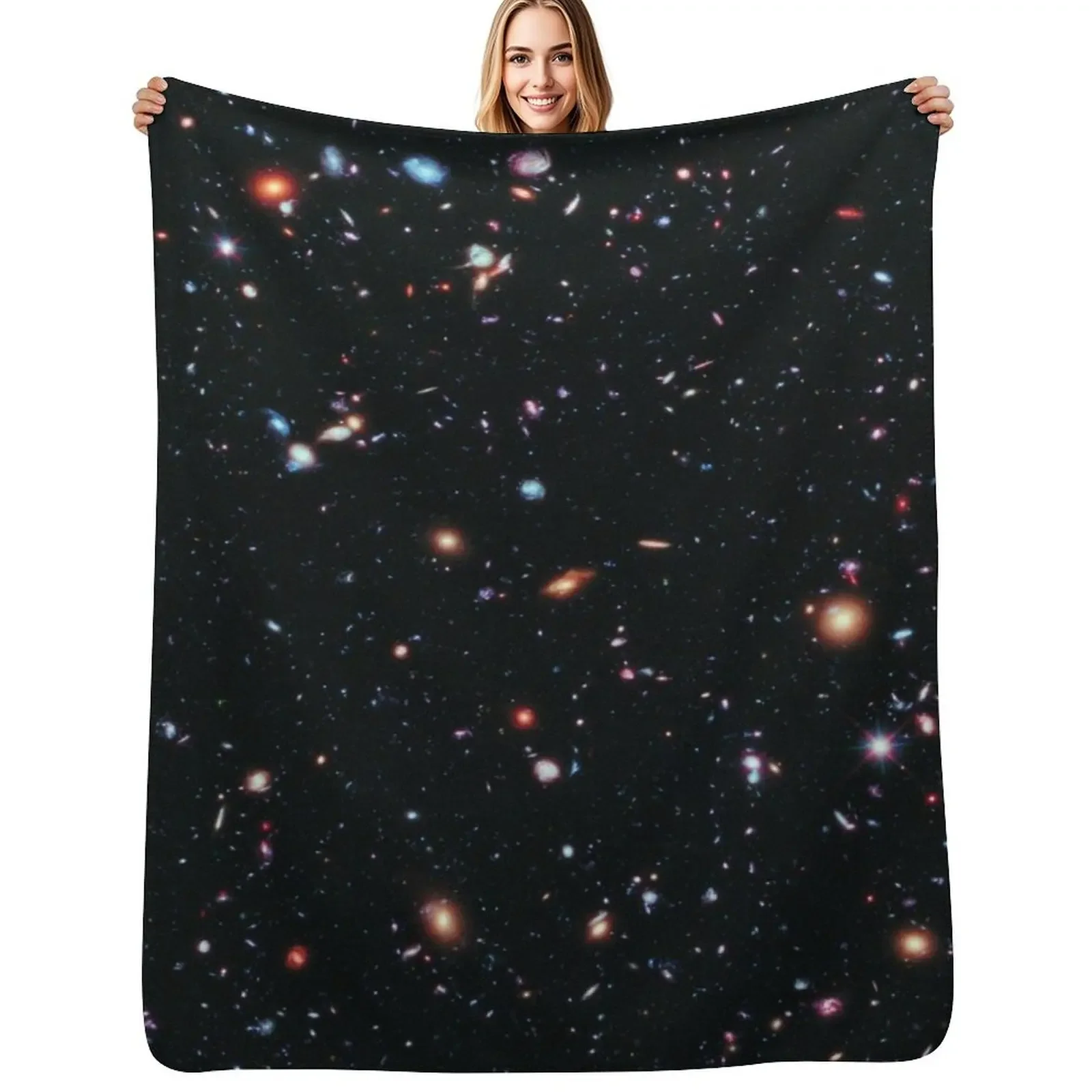 

Hubble Extreme Deep Field Image of Outer Space Throw Blanket blankets and throws Cute Plaid blankets ands Blanket
