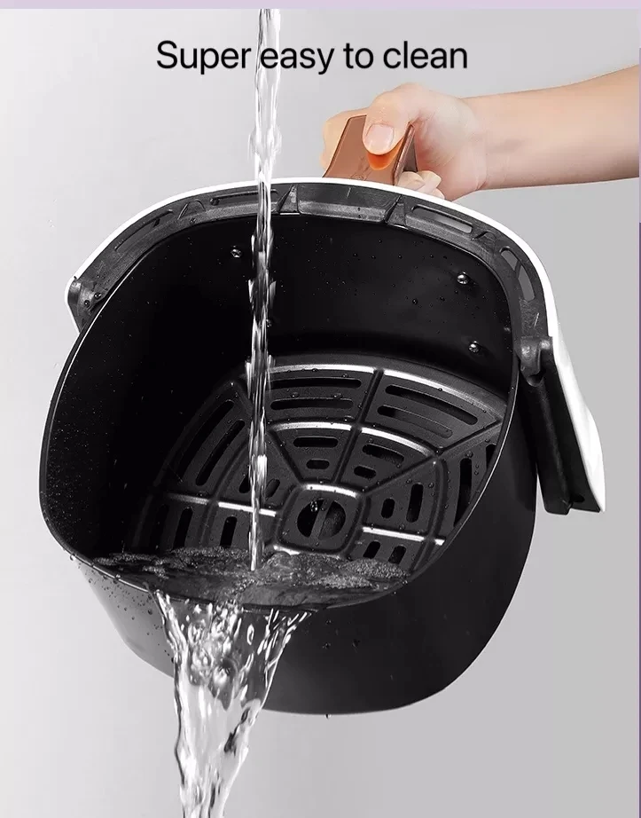 Freidora de aire caliente de 1400W y 8L, horno doméstico completamente automático, pantalla táctil inteligente LCD, 110V, 220V, novedad