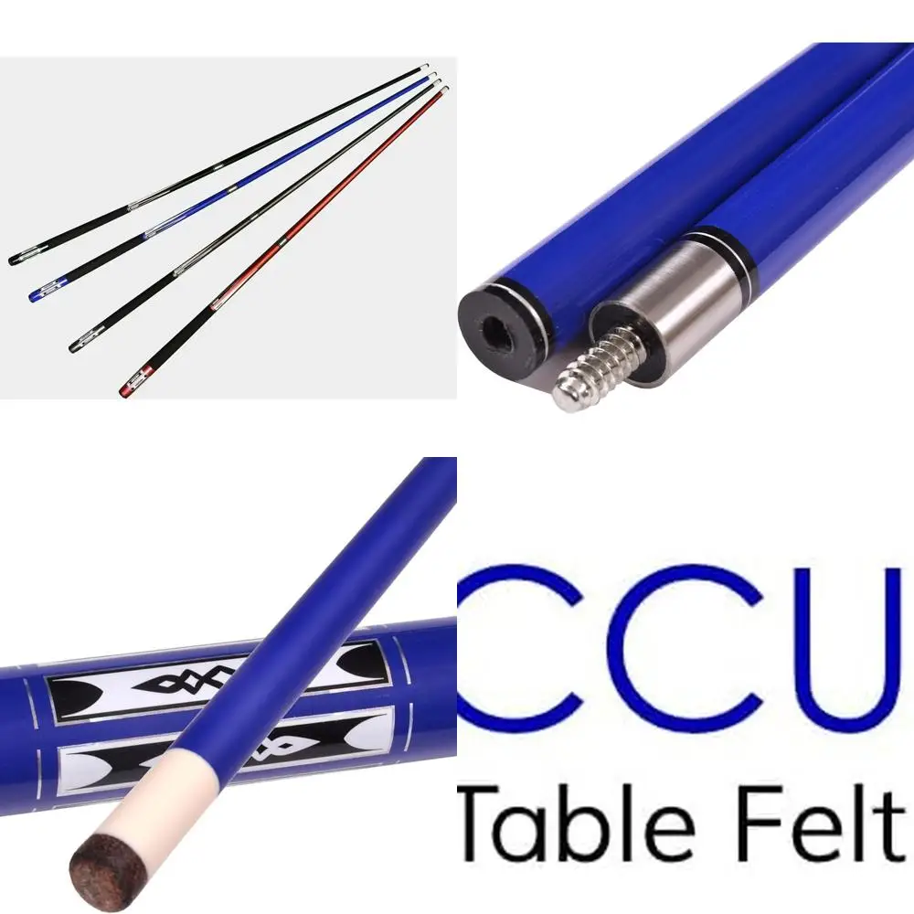 

Set of 4 Fiberglass Pool Cues, 58 Two-Piece, 18-21 Oz, Accuplay Billiards