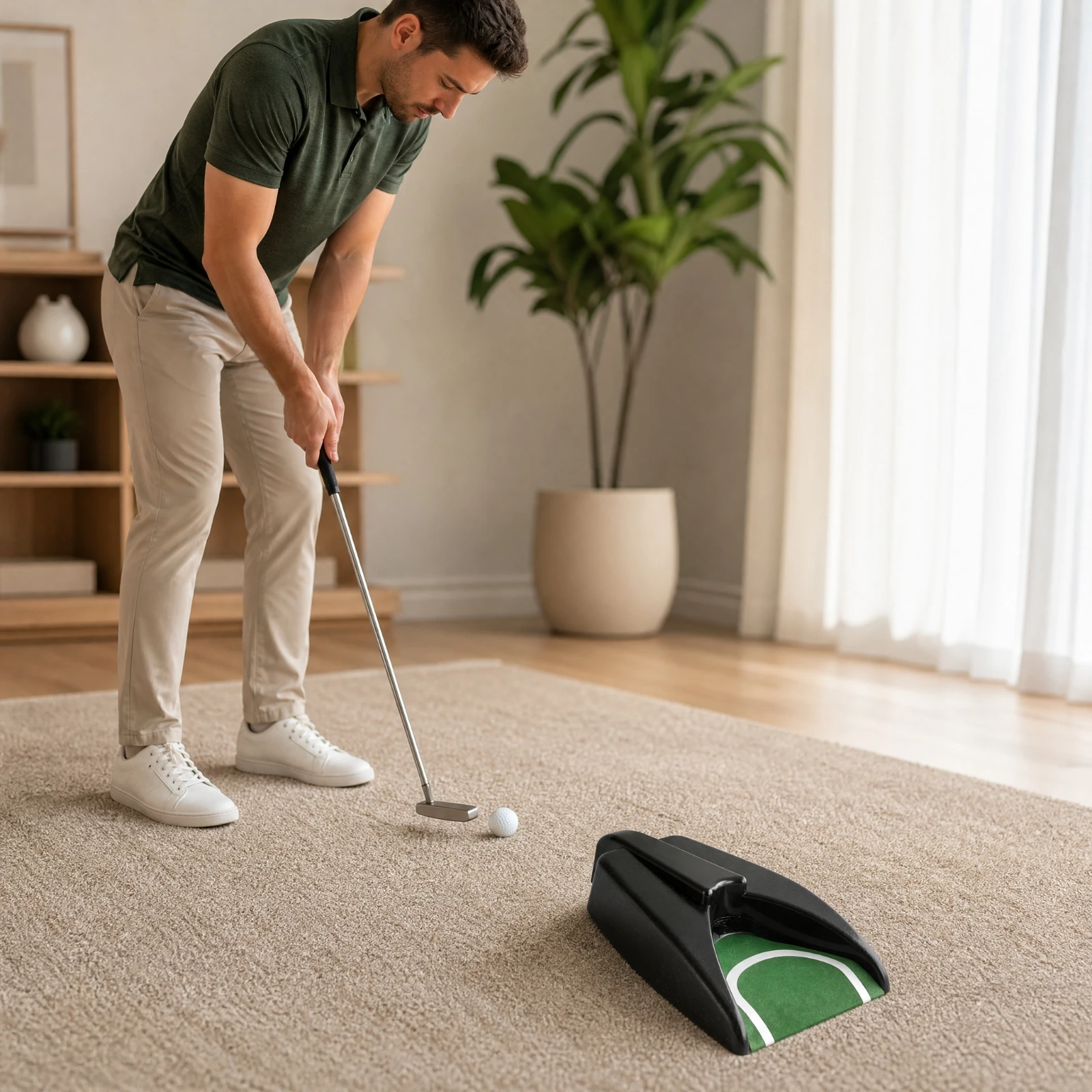 Golf Putter - Dispositivo de práctica de putt para