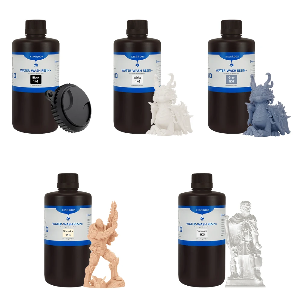 KEEPANG 5/10 كجم 40nm UV القياسية الراتنج للطابعات ثلاثية الأبعاد الراتنج عالية الدقة المياه قابل للغسل LCD الطباعة مادة الراتنج للصور #4