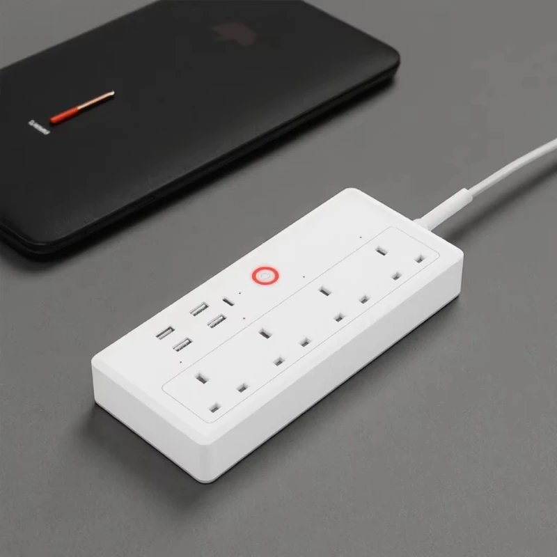 

Smart Home Matters Power Plug Wifi Remote Control Power Socket + 3 Usb