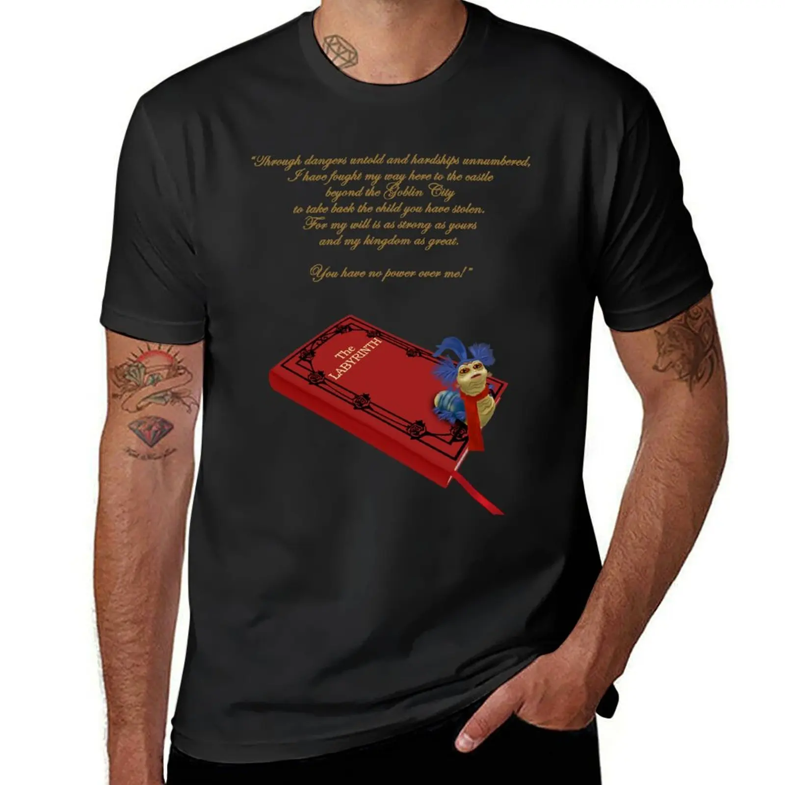

Talking worm T-Shirt vintage anime shirt man clothes baggy shirts oversized Men's cotton t-shirt
