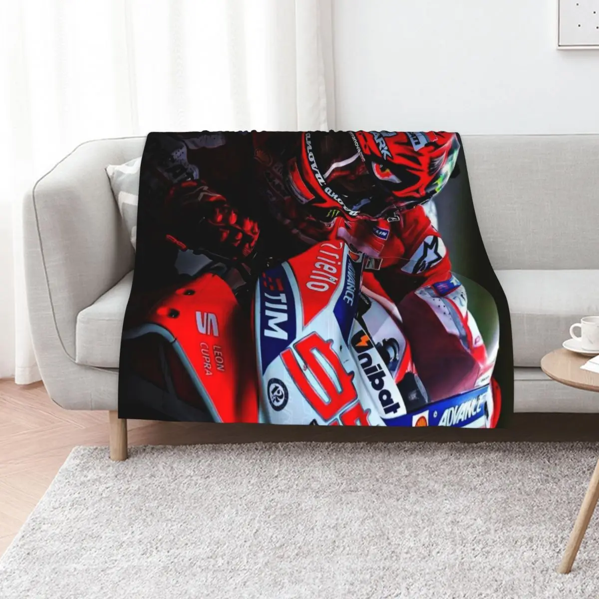 Jorge Lorenzo Throw Blanket Outdoor Soft Blanket for Picnic Beach Camping