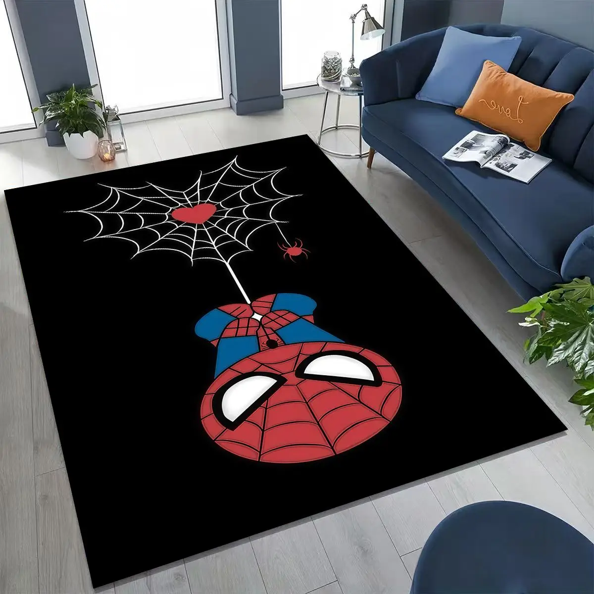 

2026 New Spider Man Marvel Cartoon Rug for Bedroom Living Room Sofa Home Doormat Decor,Larger Kids Play Non-slip Floor Mat Gift