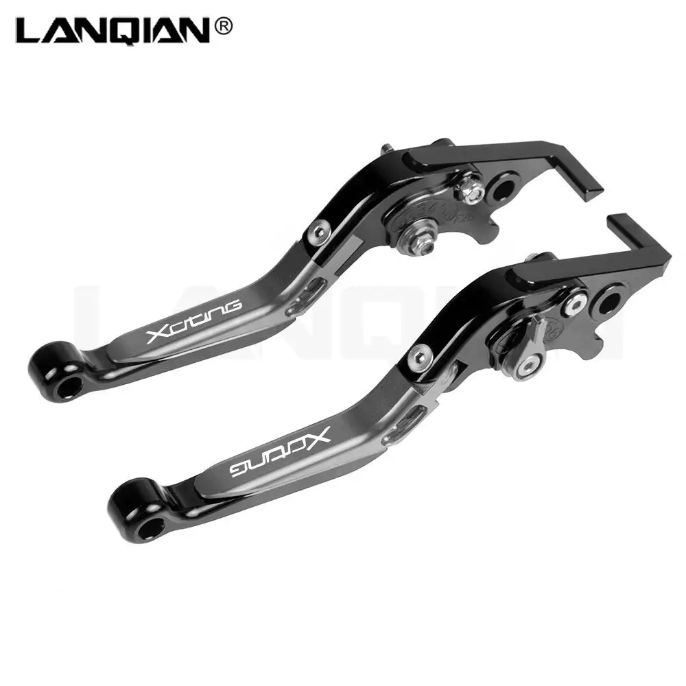 For Kymco Xciting 250 300 400 500 ALL Year Motorcycle Adjustable Folding Handle Lever Brake Clutch Levers Aluminum 2024 2023 22
