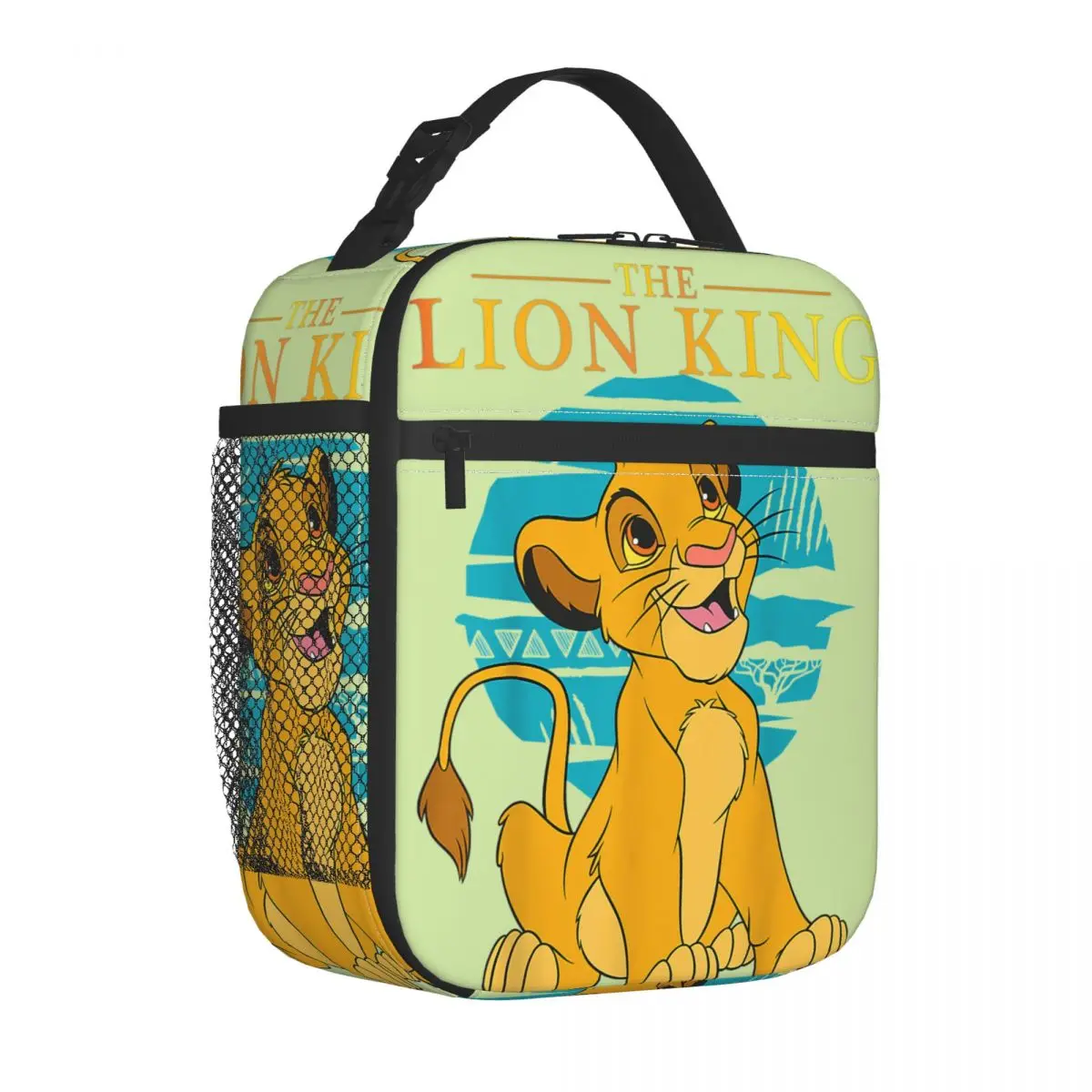 Durevole impermeabile High School disney muslimah the Lion King｠Film Lunch Box Bag Thermal Young Retro Simba Happy Classic Picnic Food