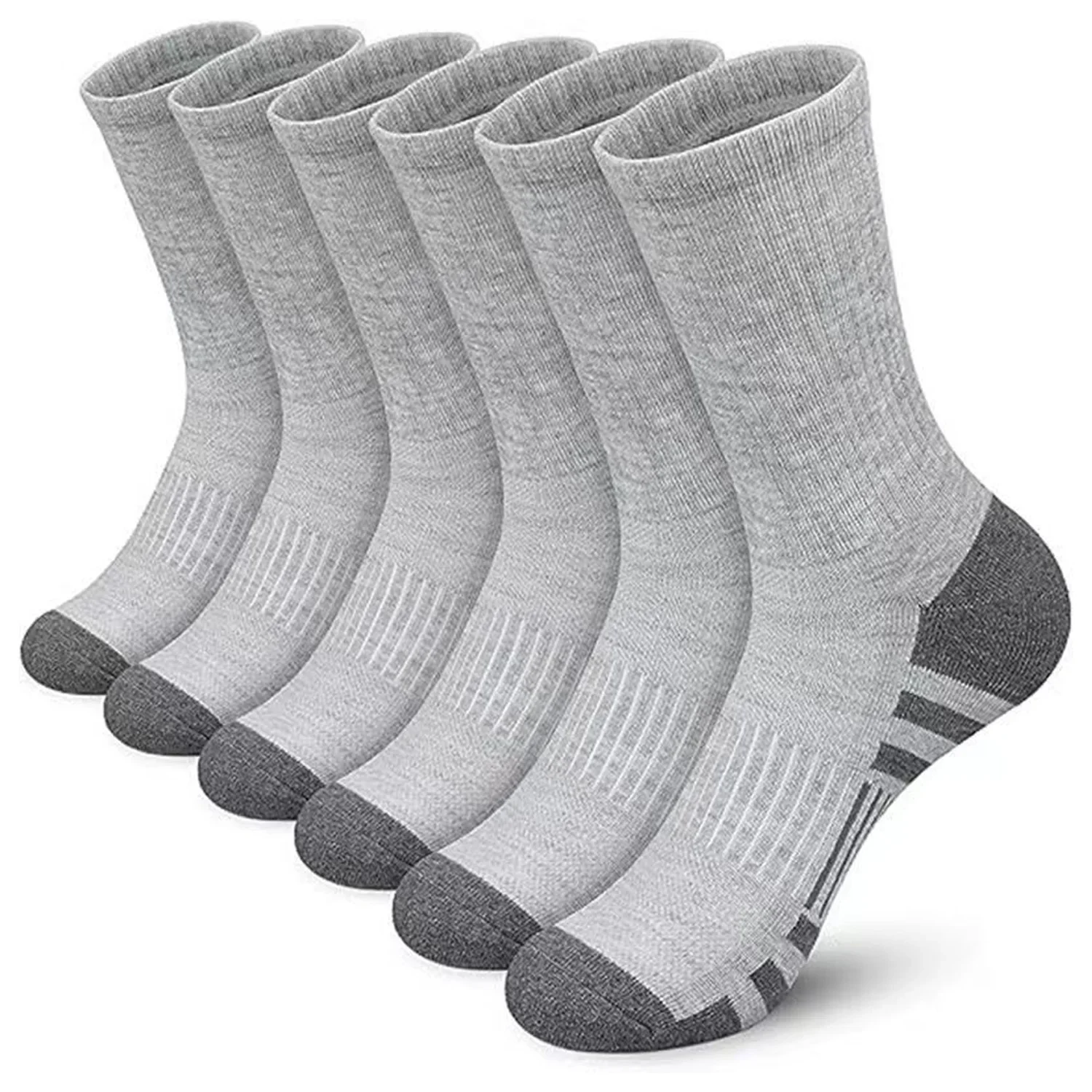 Laufsocken für Herren, feuchtigkeitsableitende Sportsocken, atmungsaktive Polyester-Wadensocken für Fitness-Training, Radfahren, Outdoor – Detail 4