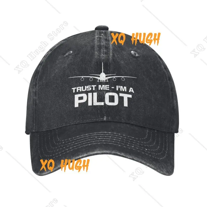 Custom Unisex Cotton Trust Me IM A Pilot Baseball Cap Adult Aeroplane Aviation Adjustable Dad Hat Sun Protection Snapback Hats