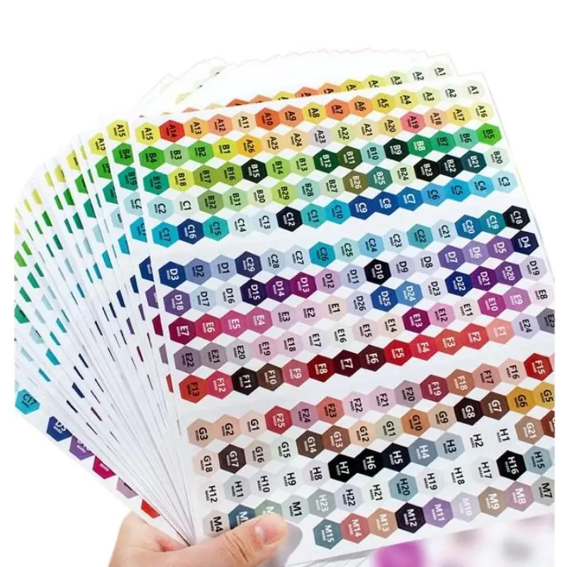 221/302 Farbcodierter Quadratischer Aufkleber Etiketten Aufkleber Aufbewahrungsbox Zubehör Bunt – Detail 7