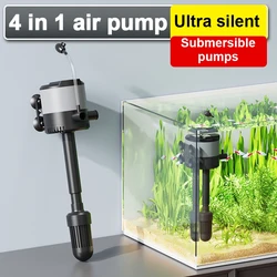 Fish Tank Filter Four in One Oxygenation Wave Pump Aquarium Fish Tank Circulation Submersible Pump Silent Water Fountain Pump