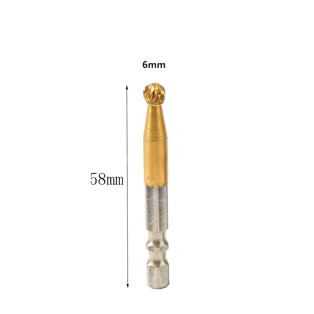 

Rotary Burrs Files 6.35mm Shank Milling Cutter Bit Double Cut Rotary File Milling Cutter Head Woodworking Grinding Carving