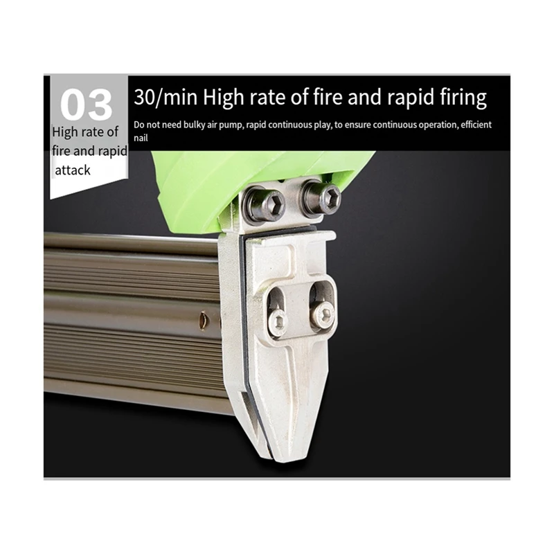 Herramienta eléctrica para uñas, grapadora, Kit de herramientas para carpintería, accesorios para uñas rectas F30, enchufe europeo