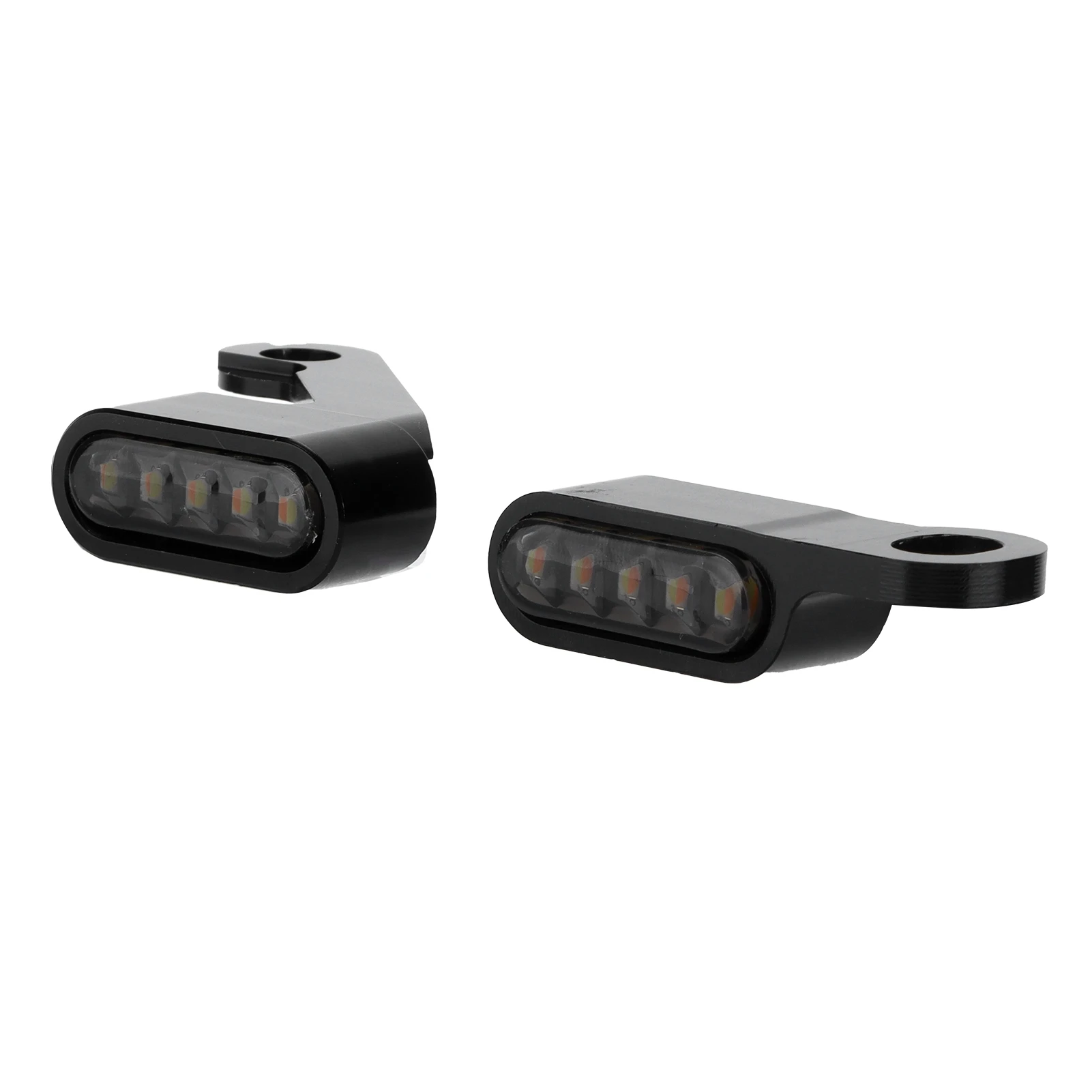 2PCS Mini LED Cornering Lamp Turning Signal Light Corrosion Resistant Aluminium Alloy Motorcycle Accessory Mirror