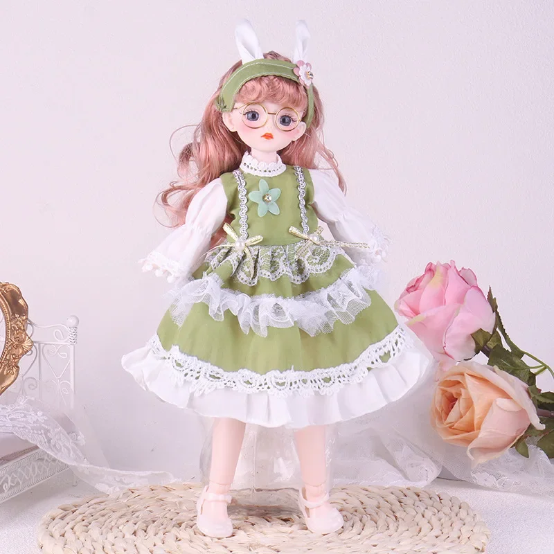 11 pollici bambola giocattolo regalo di compleanno per bambini bambola Bjd set completo 6 minuti cosplay bambola BJD ragazza vestire gonna vestiti