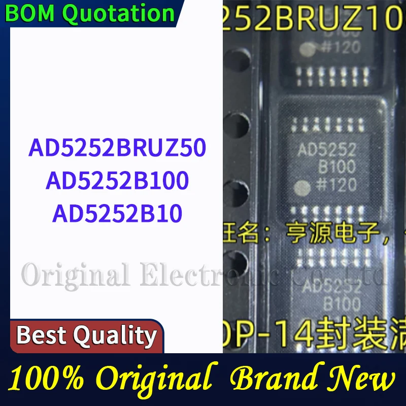 10pcs/lot AD5252BRUZ50 AD5252B100 AD5252B10  plastic casing Original  In stock High quality