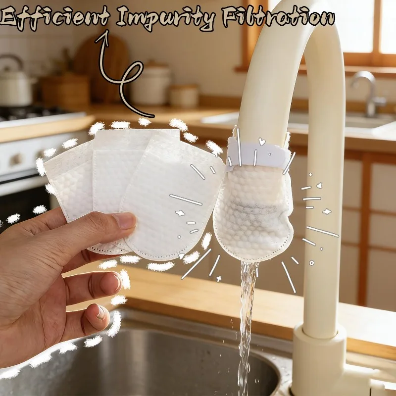 Faucet Filter Nylon Mesh Rust Impurity Removal Water Purification Bags Universal Home Kitchen Bathroom Sink Pipette Accessories