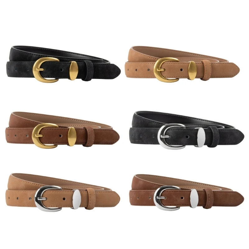 Casual Waist Belt Punk Chain for Cowboy Cowgirl Buckle Retro Vintage Buckle Waist Chain Waistband Trend Belt