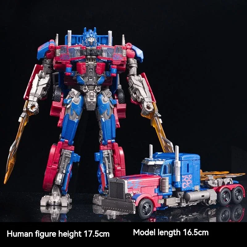 17.5cm Optimus Prime Transformers Baiwei Bumblebee Deformation Collectible Action Figures Upgrade Kit Toys For Boys