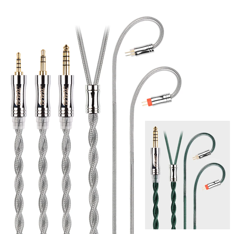 

JIALAI JLY3 HiFi IEM Replace Cable Silver Plated OCC Cable MMCX/0.78mm/QDC 2Pin for ZST Carat HE10 Waner S.G Zero Olina TA3 ZVX