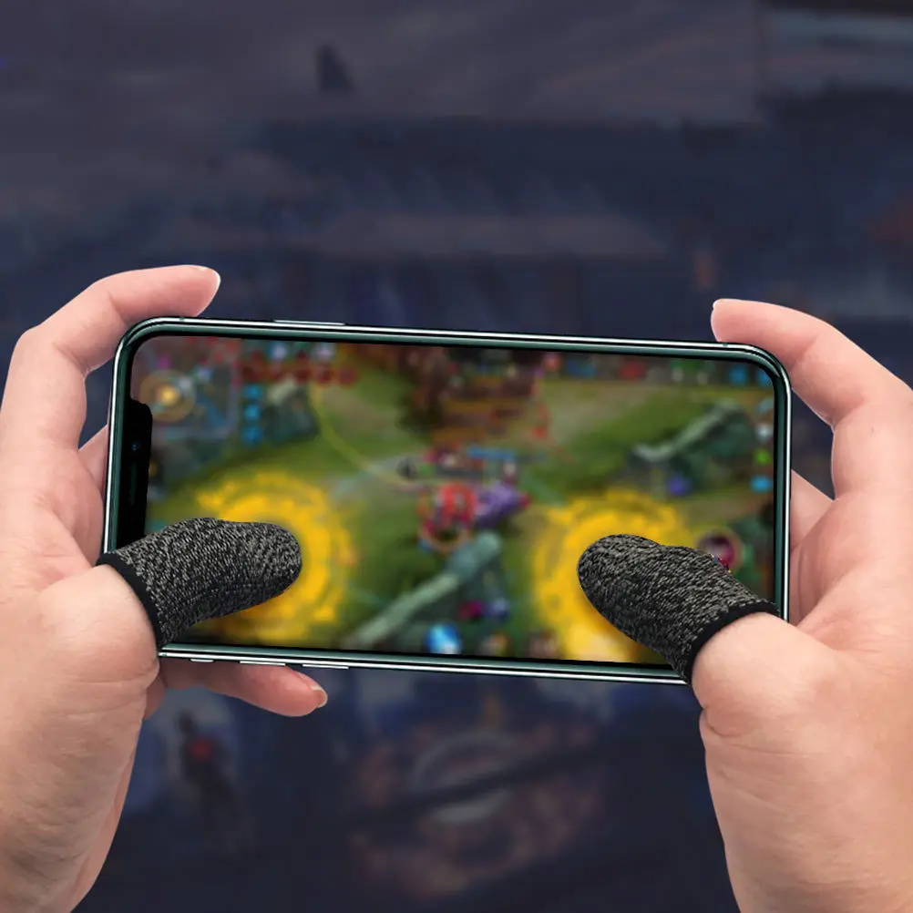 

20Pcs Mobile Game Finger Sleeves Breathable Sweatproof Anti-Slip Touch Screen Gaming Thumb Covers Touch Screen Finger Sleeve