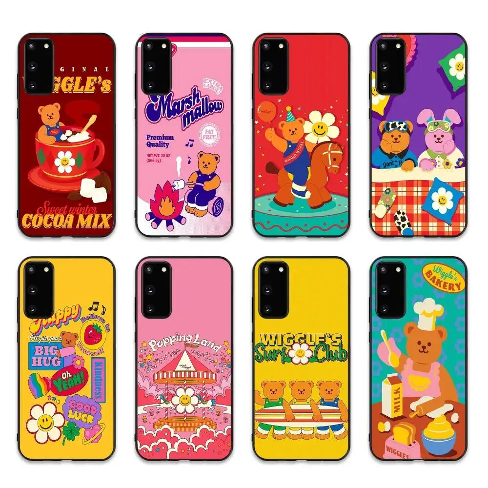 Cartoon Cute W-Wiggle W-WiggleS Phone Case For Samsung S 24 Fe 25 Ultra Plus 20 Lite 21 30 22 23 24 22 Ultra 5G Fundas