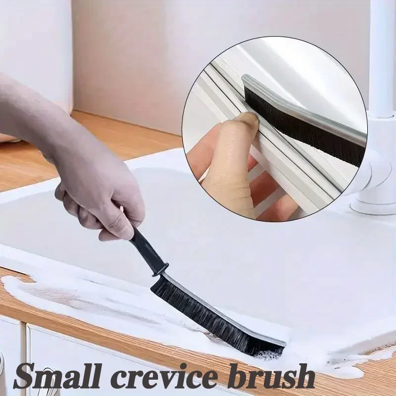 Multifunctional Crevice Brush, Window Crevice Groove Dead Corner Dust Brush, Bathroom and Kitchen Tile Strip Cleaning Brush