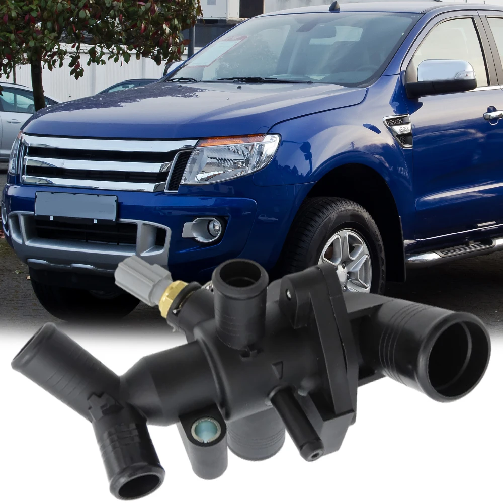 

BK3Q8A586AB BK3Q8A586AA Корпус охлаждающего термостата для Land Rover Defender 2007-2016 BK3Q-8A586-AB